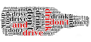 drunk drivers word cloud